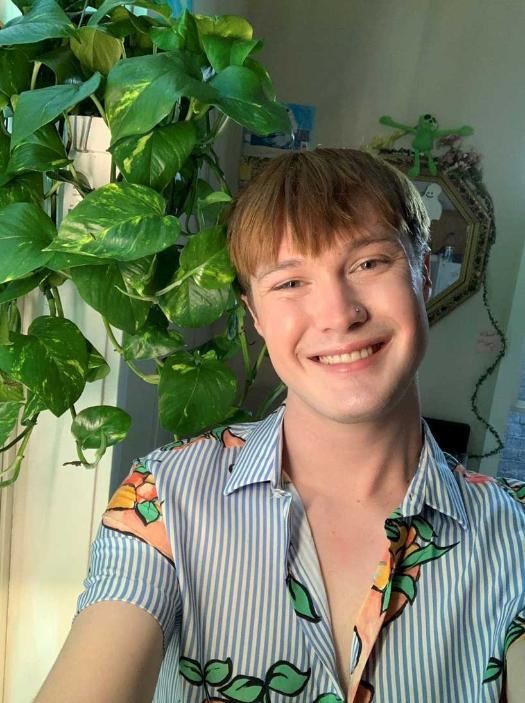 A profile photo of David Cumptson sitting in front of hanging plants