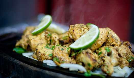 A photo of spiced chicken