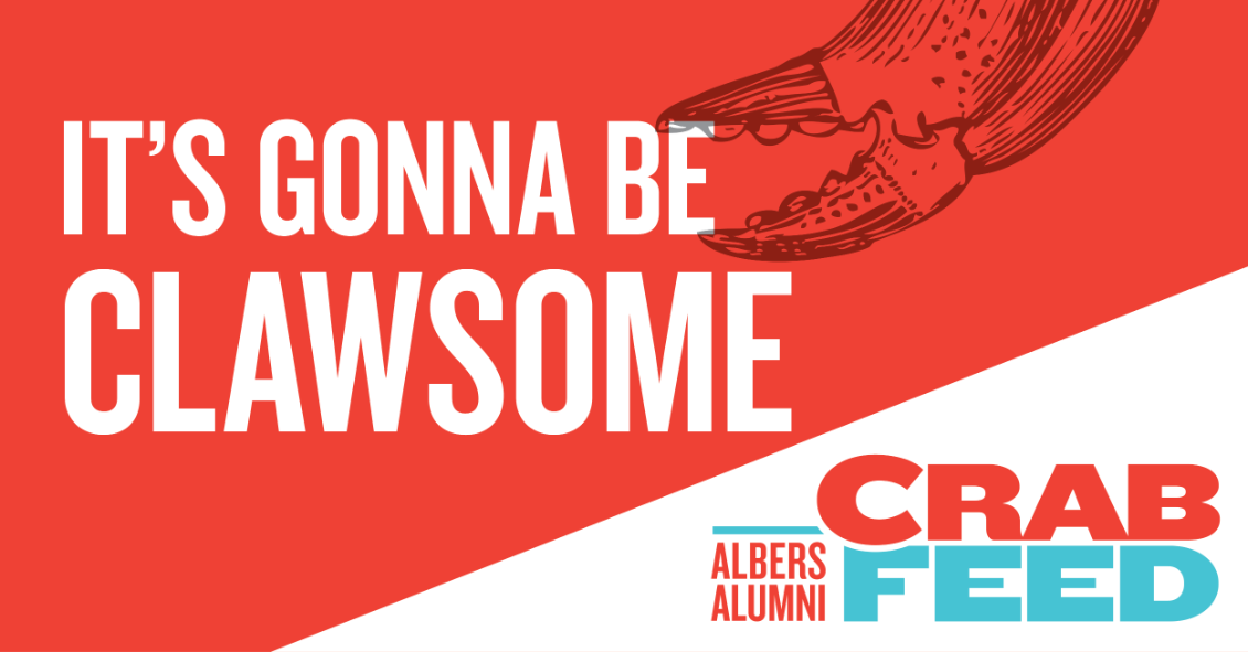 Its Going to Be Clawsome Albers Crab Feed Website Banner