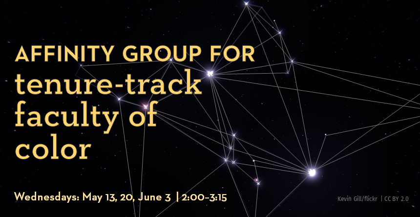20SQ Affinity group for tenure-track faculty of color - image of constellation