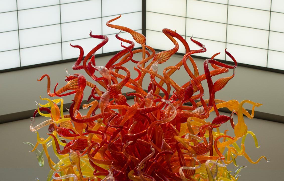 Sculpture by Dale Chihuly in Pigott Atrium