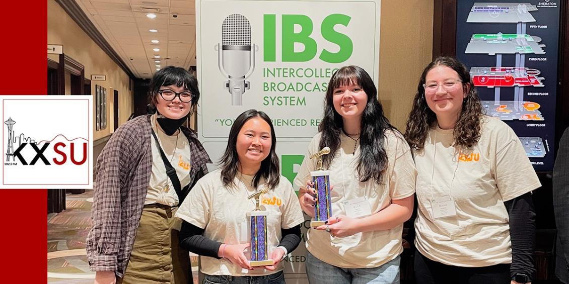 Students win awards for radio station work