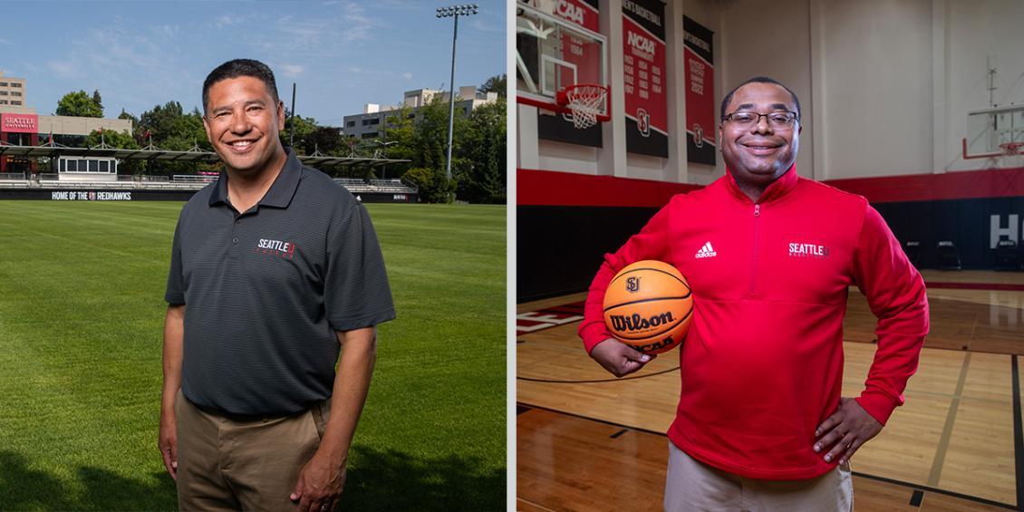 Men's coaches for women's basketball and men's soccer
