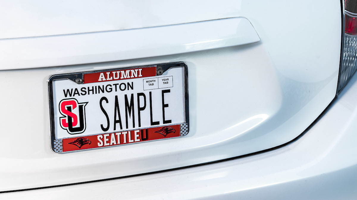 Sample SU license plate