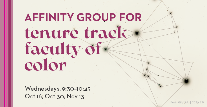 Affinity group for tenure-track faculty of color