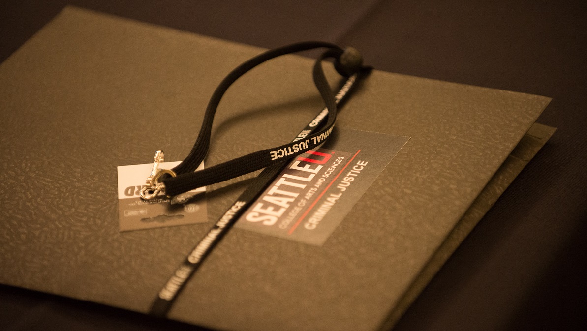 Folder and lanyard for event