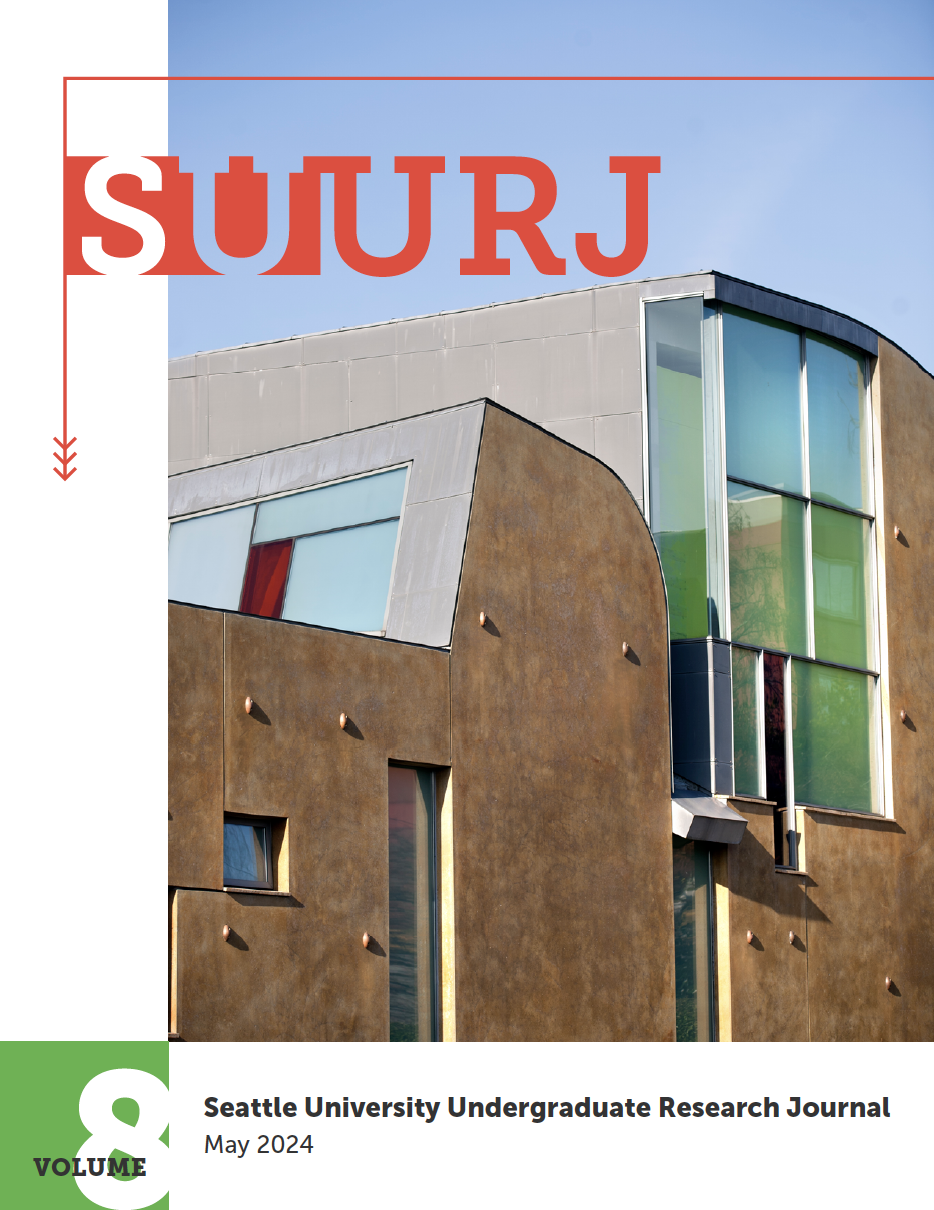 Cover of the latest issue of the Seattle University Undergraduate Research Journal (SUURJ)