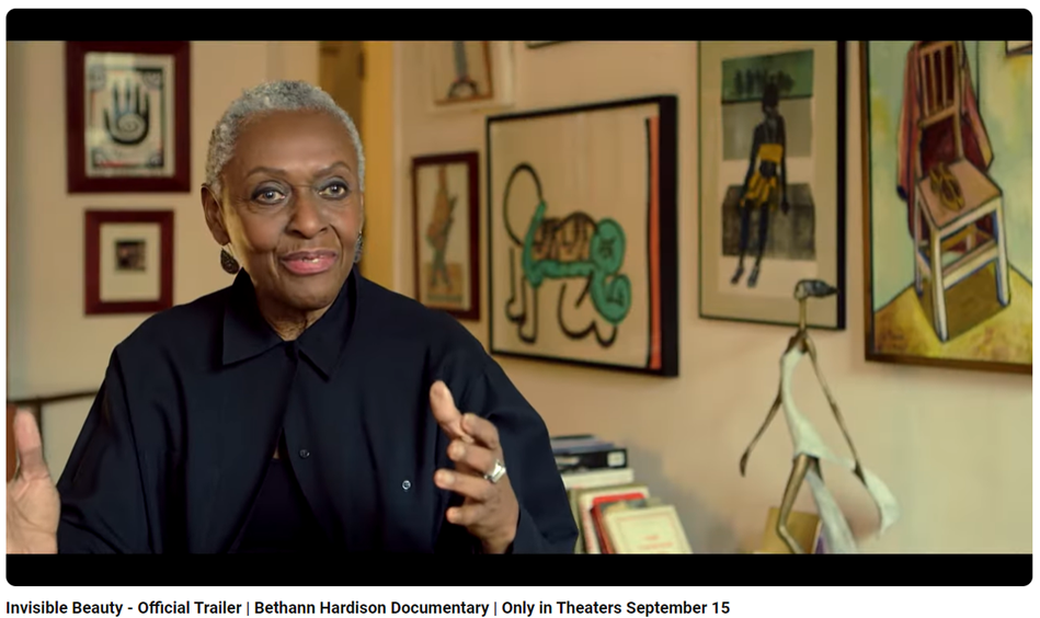 Bethann Hardison in trailer for film, Invisible Beauty