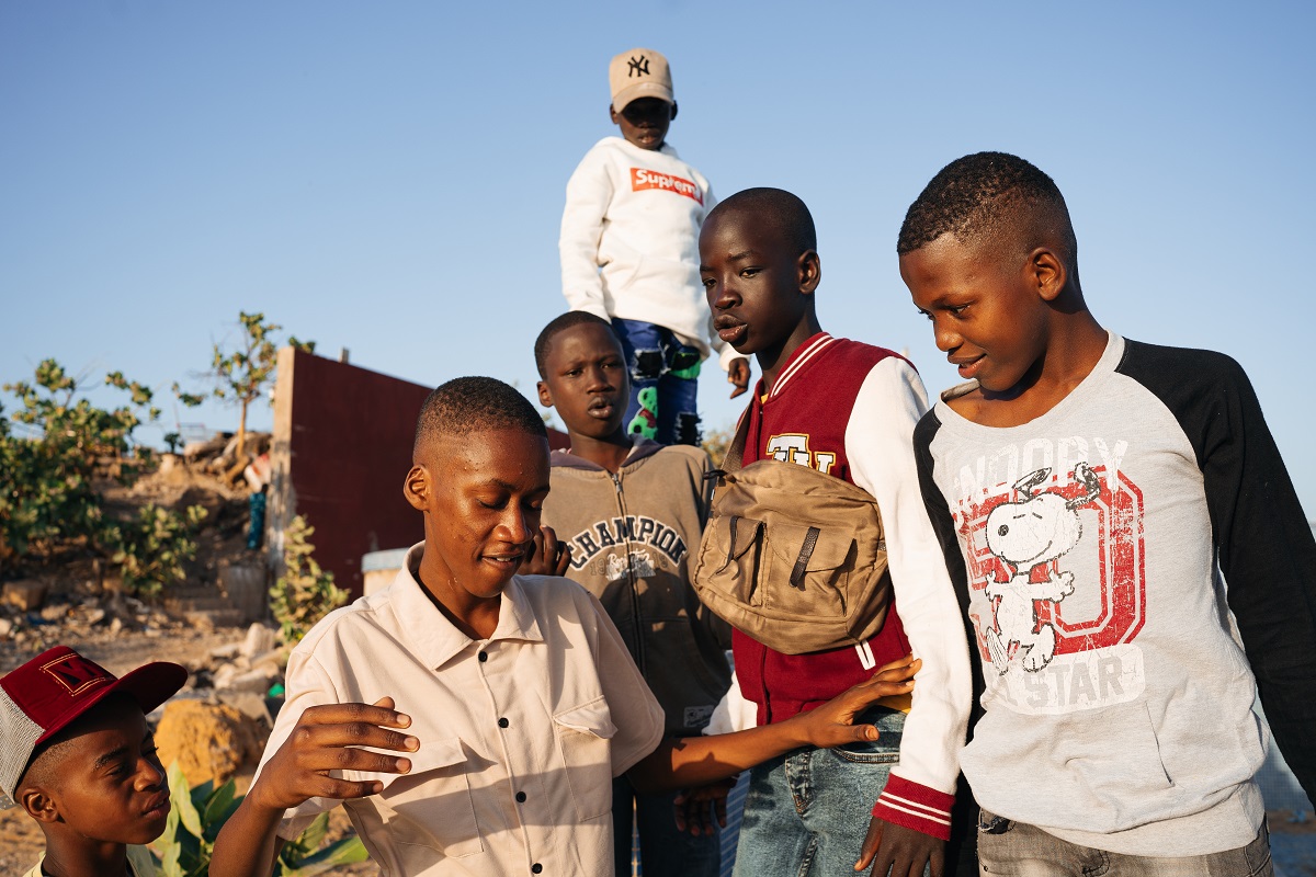 Photo of boys in Dakar