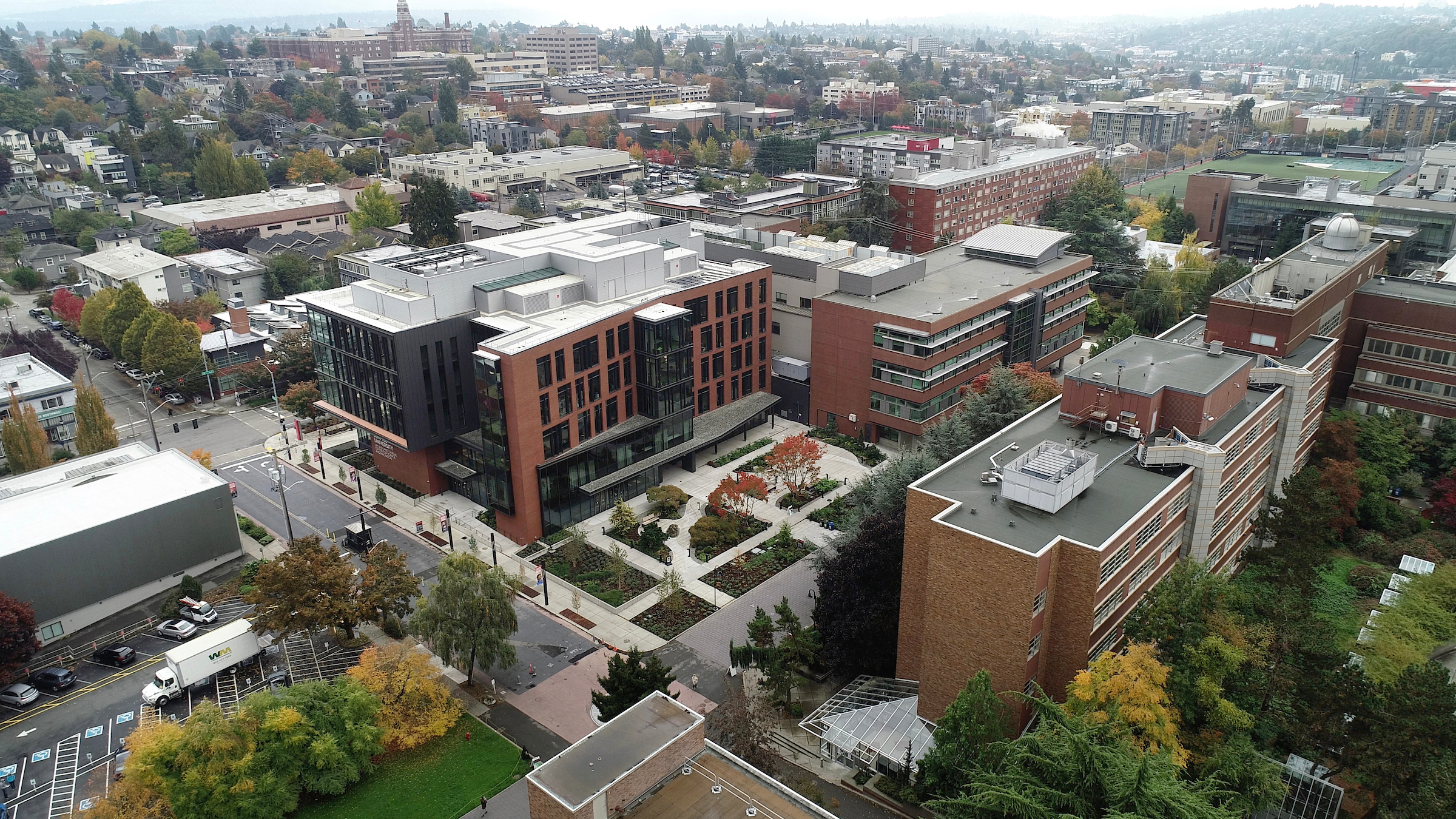 aerial of campus