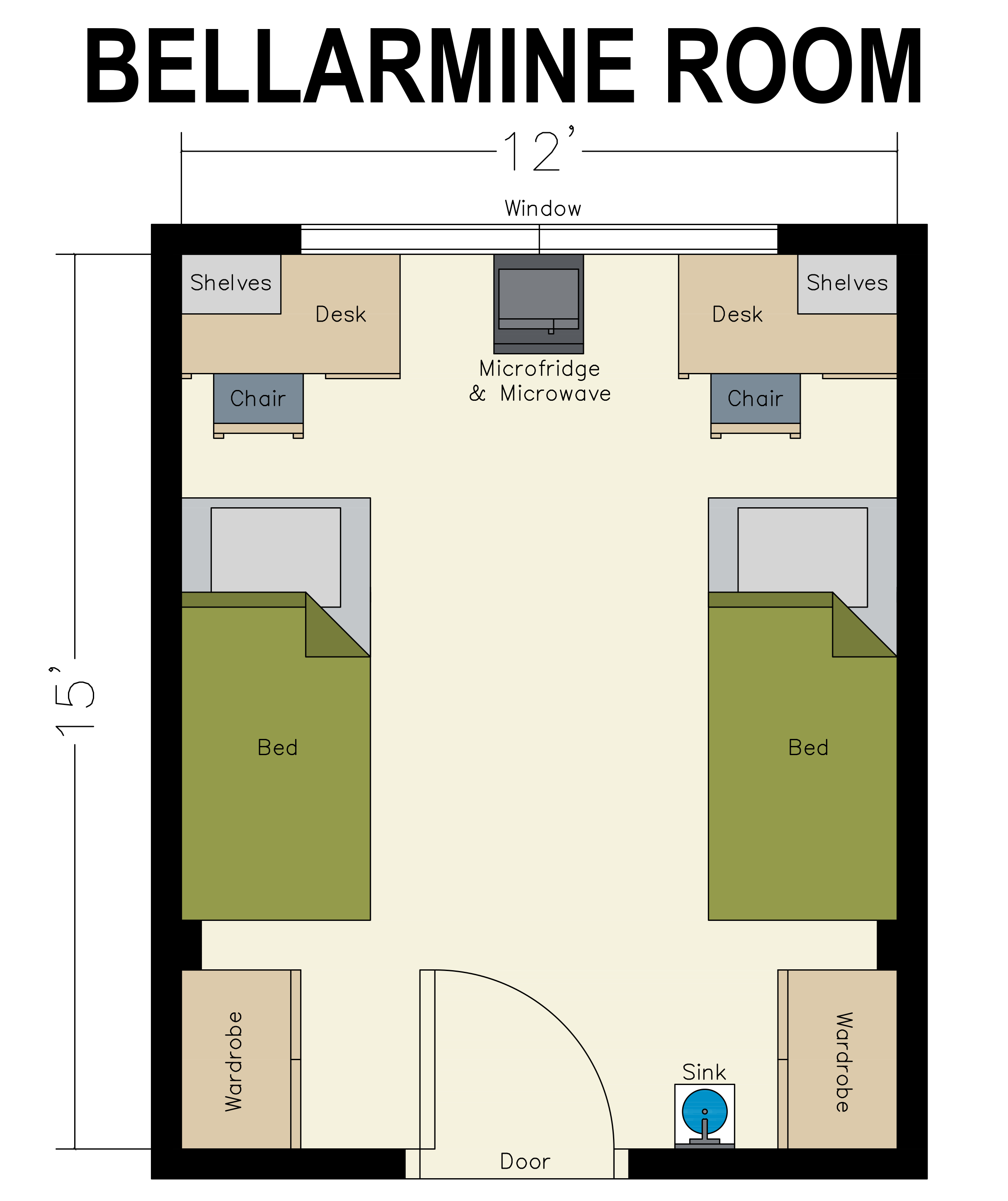 Bellarmine room layout