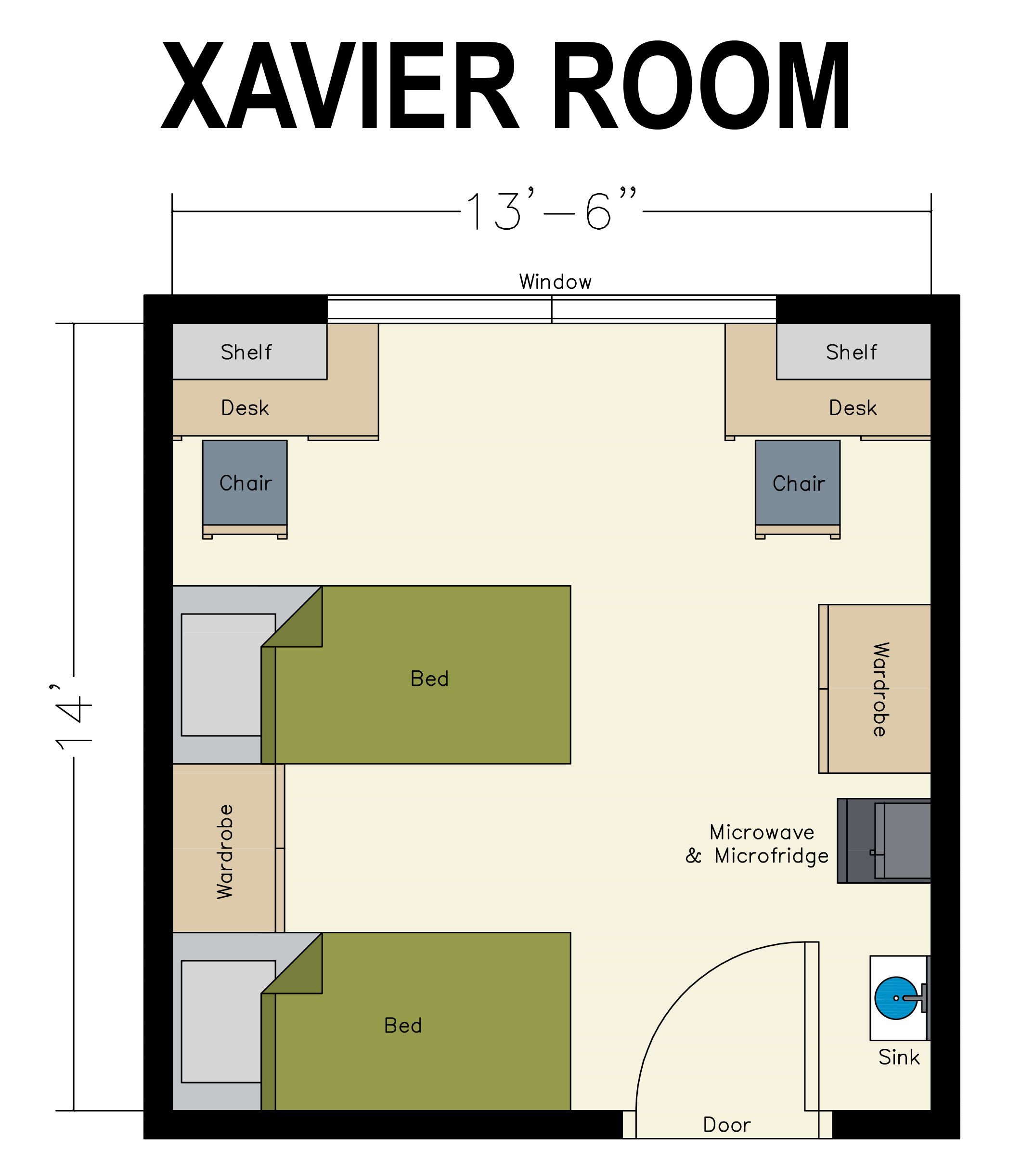Xavier room layout