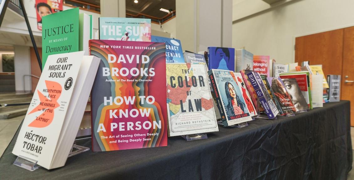 Racial Equity Summit book display