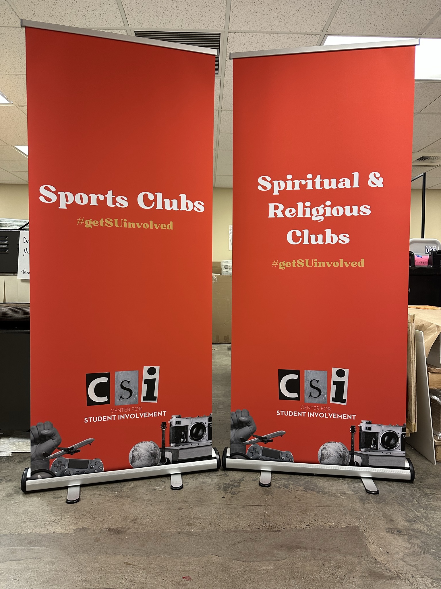 CSI Matte Banners with Standard Base
